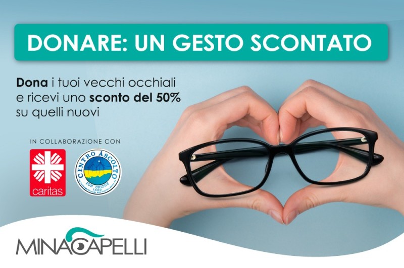 Ottica Minacapelli avvia una raccolta occhiali per i più bisognosi con Caritas e Don Orione a Palermo